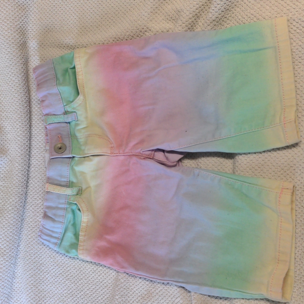 Girls pastel ombre Long shorts, HARDLY WORN
